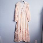 Baltic Born  Amberlee Bohemian Neutral Embroidered Midi Dress Photo 1