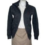 POLO RALPH LAUREN HOODIE Sweat Jacket Full Zip Charcoal Grey Faded Black Size XS Gray Photo 2