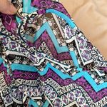 Love In NWT gorgeous purple black turquoise white cold shoulder cover up Photo 5