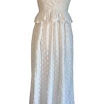 Tularosa  Brier Embroidered Dress in White Small New Womens Maxi Eyelet Long Gown Photo 3
