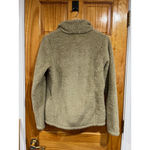 Patagonia Los Gatos Fleece Sherpa Women El Cap Khaki Half Zip Fuzzy Sherpa Small Photo 3
