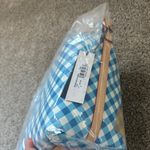 Dooney & Bourke Blue and White Checkered Shoulder Bag Photo 5