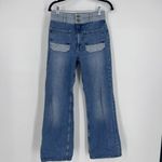 Joie  Gabriel Wide Waistband High Rise Straight Leg Jeans Light Wash Sz 27 Size 4 Photo 7