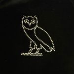 OVO Women’s Velour Crystal Owl Zip Up Hoodie October's Very Own Drake size small Black Photo 7