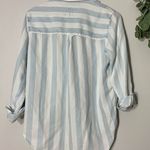 Rails Striped Long Sleeve Lace Up Shirt Photo 6