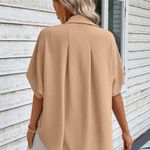 SheIn Batwing Sleeve Button Front Blouse Photo 1