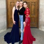 Clarisse Prom Dress Navy Blue Photo 3