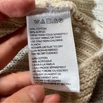 Urban Outfitters Cream Ivory Ribbed Knit Chunky Oversized V Neck Sweater Small Photo 3