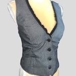 Stooshy brand gray tweed racer back y2k Jane Margolis style vest! Size L Photo 2