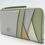 Tory Burch McGraw Wedge Zip Leather Shoulder Bag w wallet set Photo 9