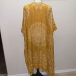 Maurice's  mustard yellow printed tassel asymmetrical cardigan Photo 4
