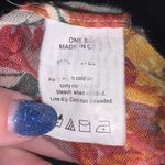 Large floral sheer circle scarf Red Photo 4