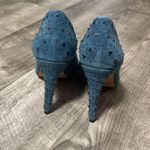 Rebecca Minkoff Womens Pump Size 9 Blue Suede Studded Heel Pointed Dress Shoe Photo 2