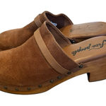 Free People  Calabasas Clog Suede Cognac 41 Rivets Brown Photo 0