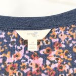 Terra & Sky Terra Sky Plus Sz 4X Top 28W 30W Thermal Waffle Knit Navy Purple Floral 1473 Photo 10