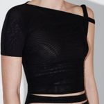 Khy Kylie jenners line mesh twist top Black Size L Photo 0