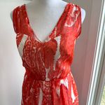 Milly 'Anna' Sz 4 Poppy Red Silk Fit & Flare A-Line Short Cocktail Party Dress Photo 2