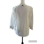 Brooks Brothers  Women's White 3/4 Sleeve top Size 8 Photo 1