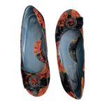 VIA SPIGA Velvet Floral Ballet Flats Bow Rhinestone Accent
Slip On US 10M Orange Size 10 Photo 7