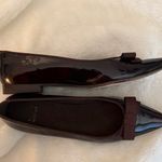 Stuart Weitzman Dark Brown Flats with Bow Photo 1