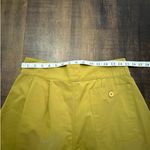 Doen High Waist Pleated Cotton Shorts Mustard Yellow Size 10 Photo 6
