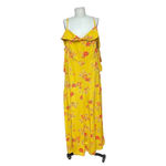 Anthropologie Londonderry Jumpsuit Wide Leg Floral Print Yellow Plus Size 16W Photo 2