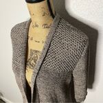 Valerie Bertinelli  Size L Beige Open Knit Long Line Duster Open Front Cardigan Photo 1
