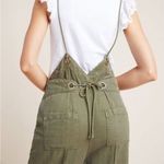 Anthropologie Asha Bib Overalls Utility Pants Green Wide-Leg Size medium Photo 2