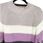 Lands' End Drifter Shaker Easy Fit Mock Neck Striped Tunic Sweater Size Large Photo 4