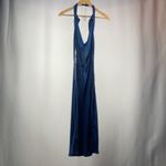 Young Fabulous and Broke NWT Young Fabulous & Broke Rebel Satin Halter Dress in Jewel Blue Size Medium Photo 5