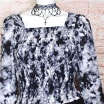 Good Luck Gem GLG | Square Neck Tye Die L/S Blouse Photo 1