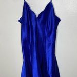 Frederick's of Hollywood Fredrick’s of Hollywood Blue Silky Slip Dress Lingerie Negligee Small Photo 6