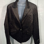 Democracy  Brown Casual Women’s Long Sleeve Button Front Blazer Size Small NWT Photo 0