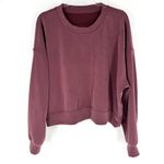 Lululemon Perfectly Oversized Cropped Softstreme Sweatshirt Mulled Wine Size 14 Photo 1