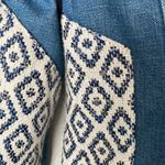 Paige Mosaic Tile Vermont Raffia Jean Denim Jacket Size Small Photo 10