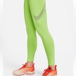 Nike Swoosh High Waisted Lime Green Leggings Photo 1