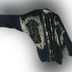 Brand Resort Wear Totem Faced Abstract Boho Cardigan w/ Metal Fastens Photo 5