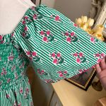 Tuckernuck PINK CITY PRINTS  Tropical Punch Lolita Stripes Green Dress Size Small Photo 3