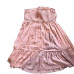 Amazon Elegant Peach Strapless Mini Dress Photo 9