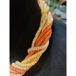 Women's Multicolor Beaded Twisted Necklace With Barrel Lock Elegant Jewelry Photo 3