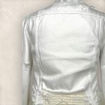 Vibrant Women's White Jean Jacket (936) Photo 5