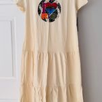 Farm Rio ‘I Love Rio’ Tiered Short Sleeve Midi Dress, Size S Photo 4