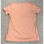 Under Armour Shirt Womens Small Orange Short Sleeve Heat Gear Loose Fit Photo 1