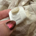 Vitamin A Playa Linen Boyfriend Shirt - Desert Flower EcoLinen designer summer L Photo 7