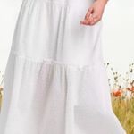 A New Day long white cotton summery dress with Swiss dots and drawstring… Photo 8