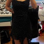 Jessica Simpson black and white polka asymmetrical dot dress betty boop style dress Photo 1