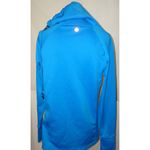 Athleta Womens New NWOT Walk Warm Fleece Top S Bright Blue Thumbholes Cinch Neck Photo 1