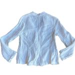 Eileen Fisher White Irish Linen Blazer Jacket Shaket Size Medium Photo 2