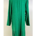 Vintage 80s Kathryn Deene Kelly Green Dress Drop Waist Pleated Skirt Size undefined Photo 4