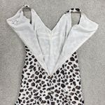 Kate Young Target Dress Womens 10 Leopard Print Fit Flare Baby Doll Chic Flirty White Photo 6